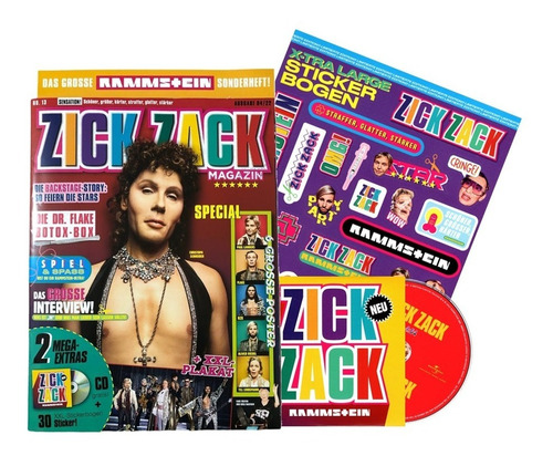 Rammstein Zick Zack Edicion Kiosk Disco Cd + Revista