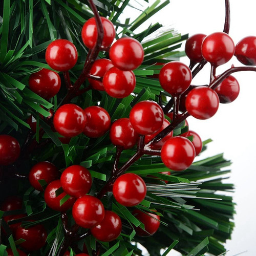De W 20 Unidades De Frutos Rojos Artificiales, Flores