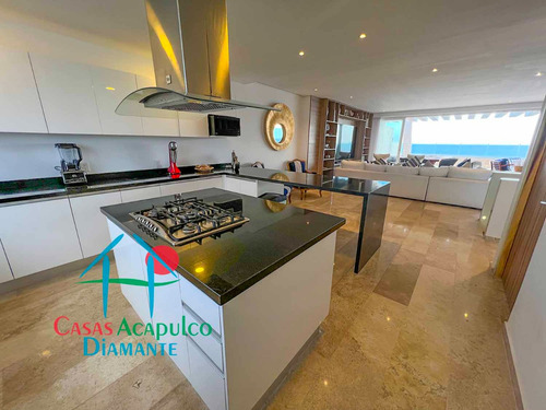 Cad Ikaroa Ph 6. Penthouse De Playa Con Terraza, Alberca, Jacuzzi Privados Y Vista Frontal Al Mar