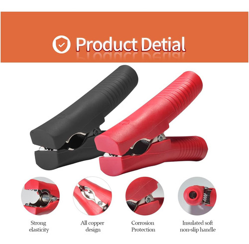 Clip De Cocodrilo Sae Cocodrilo, Conector Sae De 14 Awg...
