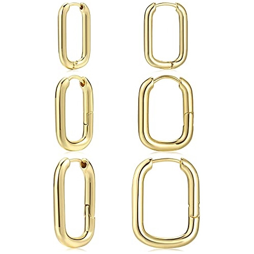 Aretes Para Mujer Chapadas En Oro De 14 Quilates