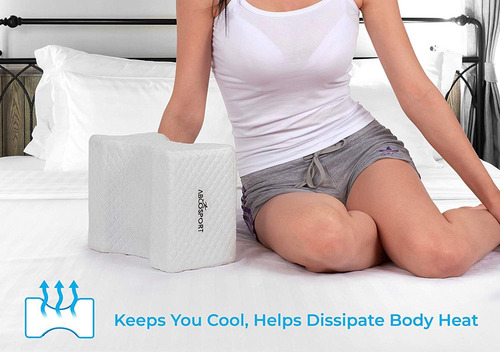 Abco Tech Almohada De Espuma Viscoelástica Para Rodillas Con