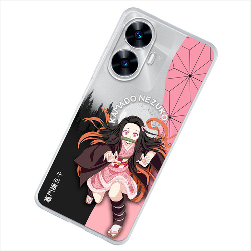 Funda Para Realme Demon Slayer Nezuko Kimono Case Anticaída