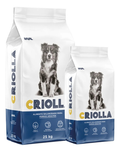 Criolla Perros Adultos Combo  25kg + 7kg