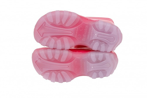 Bota Galocha Infantil Pink Impermeável Pvc Leve