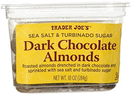 Trader Joe La Sal Del Mar Y Turbinado Azúcar Negra Almendra 