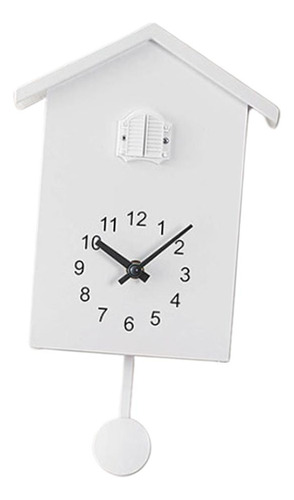 Reloj En Forma De Casa Blanco