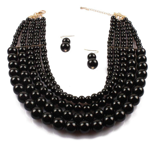 Gatsby Art Deco - Collar De Perlas Sintéticas Para Mujer De