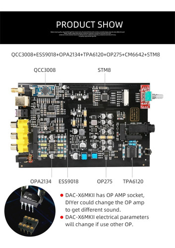 Dac Amp Fx Audio X6-mkii 24 Bits 192 Khz C/ Bluetooth Aptx