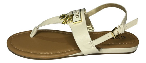 Sandalias Guess Original Color White De Dama Talla 23.5.