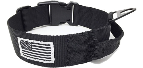 Collar De Perro Tactico Mediano Con Asa De 1.5 in De Ancho