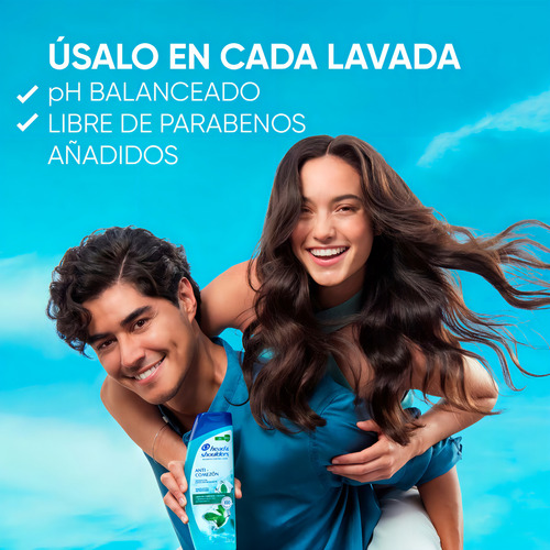 Shampoo Head & Shoulders Anti-comezón Con Menta 375ml