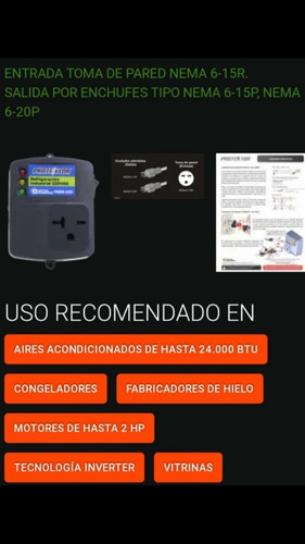 Imagen 2 de 2 de Protector Para Refrigeracion Y Aa 220 V Para Enchufe