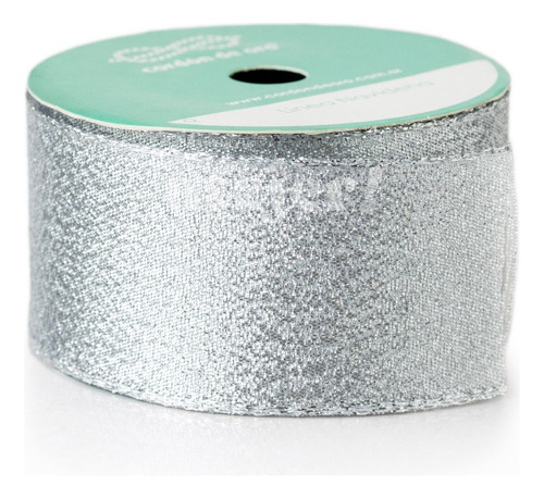 Imagen 3 de 4 de Cinta Navideña Lurex 40mm Cordón De Oro X 10 Mts + Calidad