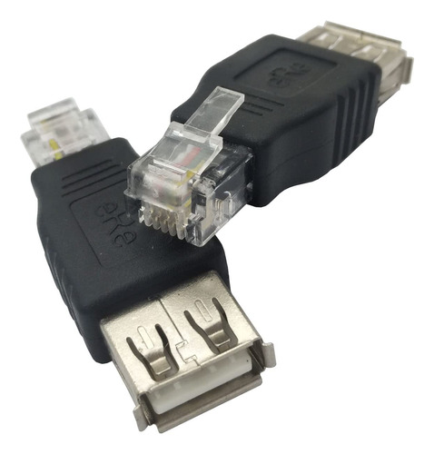 2 Conector Red Transferencia Usb Tipo Usb2.0 Hembra Ethernet