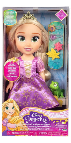 Muñeca Musical Rapunzel Y Pascal Disney Princesa