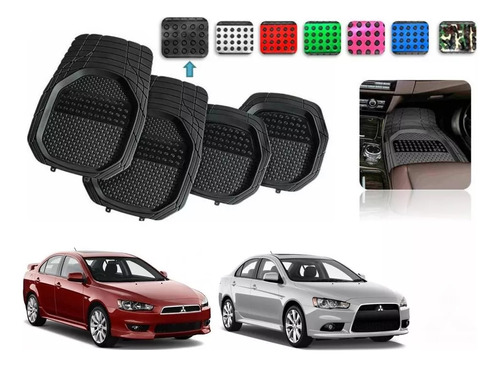 Tapetes 4pz Bandeja 3d Color Mitsubishi Lancer 2009 A 2016