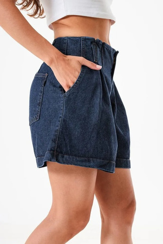 Short De Jean Tiro Medio Mujer Barrel