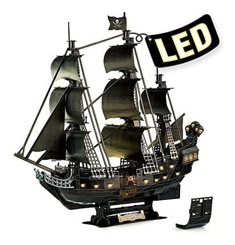 Modelos - Cubicfun 3d Puzzle Para Adultos Led Pirate Ship Pu