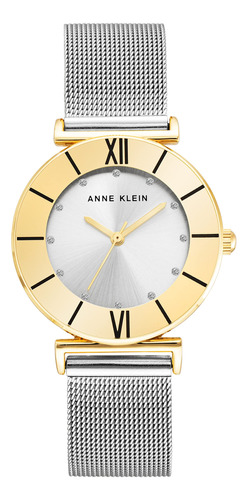 Pulsera De Malla Con Purpurina Para Mujer Watch Anne Klein