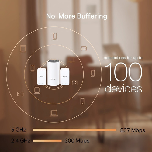 Imagen 6 de 6 de Enrutador Router Tplink Deco M3 3un Mesh Malla 1200mbps