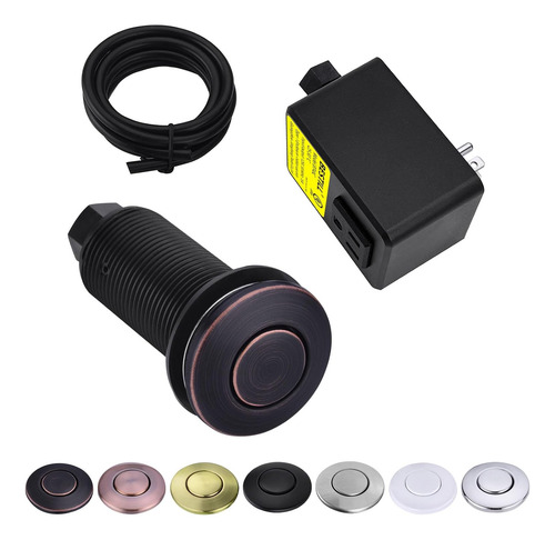 Kit Interruptor Aire Ul - Botón 3.6 Para Triturador De Resi