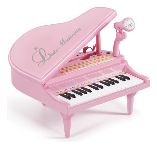 Baoli - Teclado De Piano Para Niñas Con Micrófono, 31 Tec.