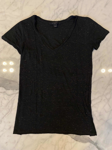 Remera Negra Lurex All Saints Mujer