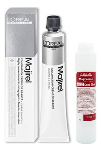 Tintura Majirel Loreal Profesional + Crema Oxidante 75 Ml X4