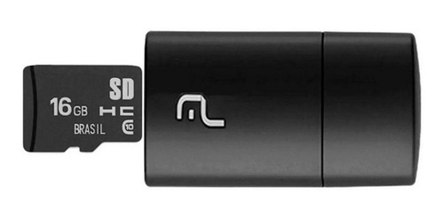 Imagem 3 de 5 de Kit 2 Em 1 Leitor Usb + Cartão De Memória Classe 10 16gb