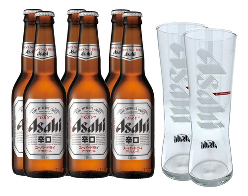 Paquete De Cerveza Asahi Super Dry, 6 Piezas