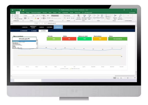 Plantilla Para Inventarios Y Ventas Con Graficos Automatica