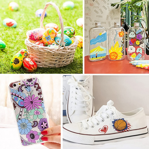 12 Rotuladores De Pintura De Colores Para Halloween Con Form