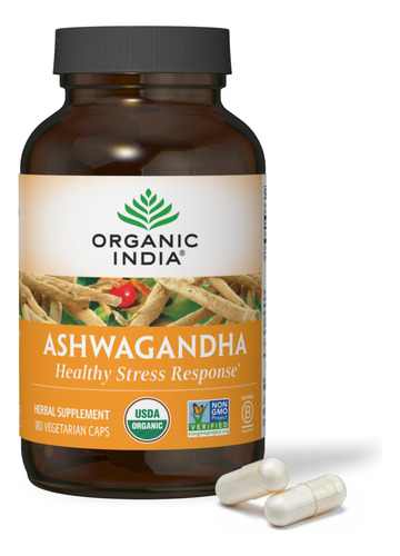 Organic India Ashwagandha Suplemento De Hierbas  Apoyo De R
