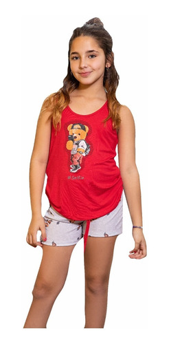 Pijama Nena Niña Teens De Verano Liviano Musculosa Con Short