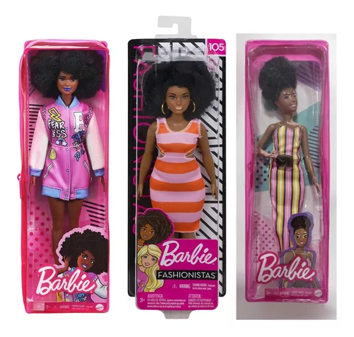 Boneca Barbie Fashionista com Roupa e Acessórios Esportivos para 3