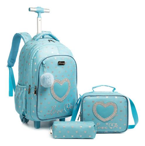 Mochilas Escolares Juego De Mochila Con Estampado De Corazon