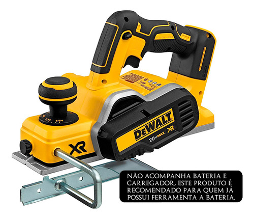 Plaina Bateria Motor Brushless Sem Bateria Dewalt Dcp580b Nf