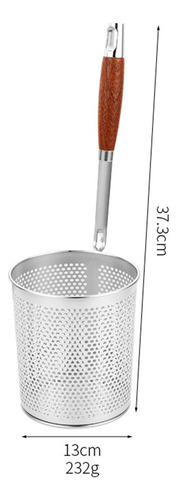Cesta De Fritura Com Alça Anti-escaldadura De Aço Inoxidável