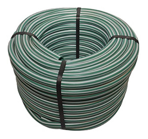 Manguera De Jardin 1  Blanco Verde (rollo 100mt)-mimbral