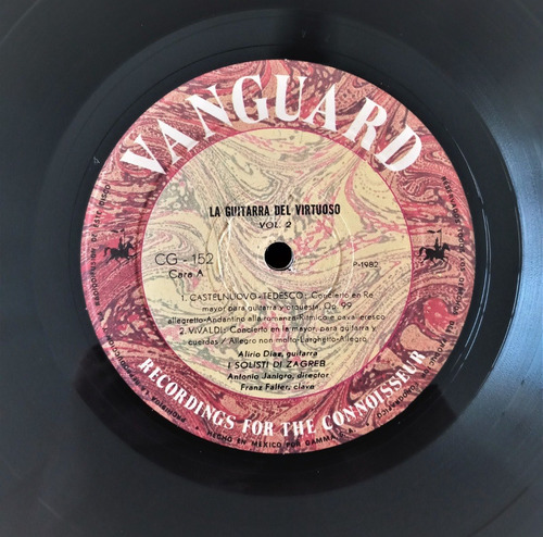 Alirio Diaz Lp La Guitarra Del Virtuoso Kohaut Vivaldi (Usado)