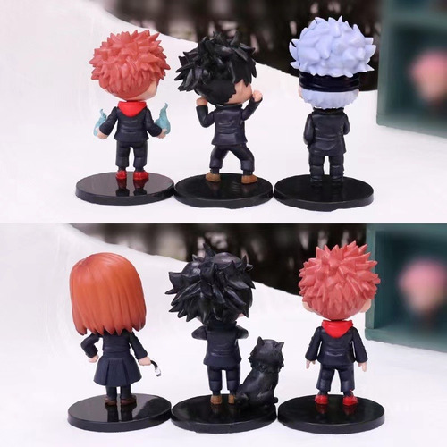 Imagen 5 de 9 de Set De 6 Figuras Jujutsu Kaisen + Lobo