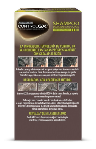 Just For Men Control Gx Shampoo Desvanecedor De Canas 3pack