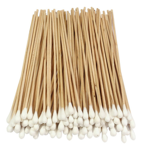 Hts 101k0 Hisopos De Algodón De 6 Pulgadas Aplicador De Madera 100 Unidades
