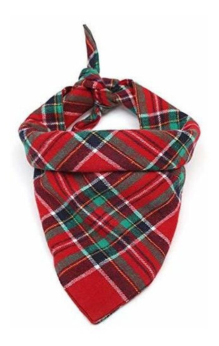 Rainlemon Navidad Cachorro Perro Collar Plaid Pet 5hqjf