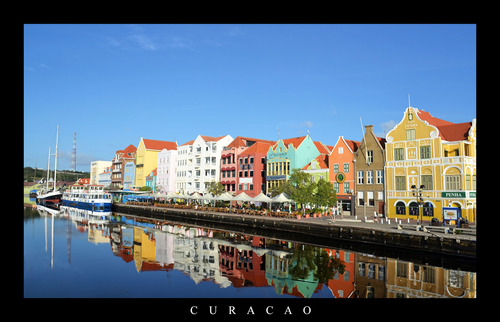 Poster De La Isla De Curacao En El Caribe Holandes