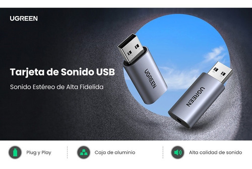 Imagen 10 de 10 de Adaptador Audio + Micro Usb 2.0 A Plug 3.5mm Hembra Ugreen