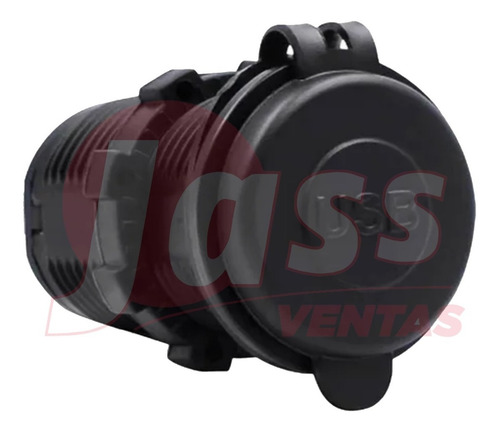 Cargador Toma Usb Doble Para Embutir Auto 12 24v Moto 4x4 Lo