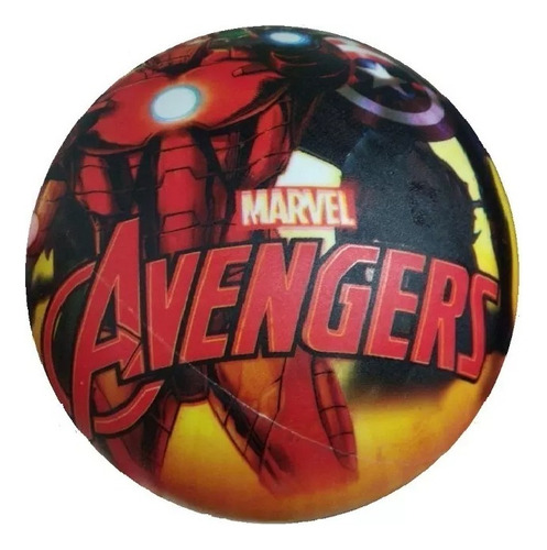 Pelota De Futbol Goma Avengers 18cm Con Pico 116