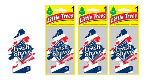 3  Little Trees Aromatizantes Carros E Ambiente Fresh Shave